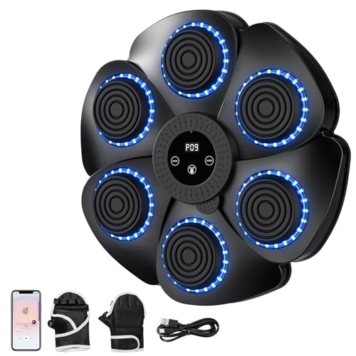 Pneterg Boxe música, boxe musical para adultos, boxe musical máquina, boxe musical para adultos, boxe Training mural para treino (K)