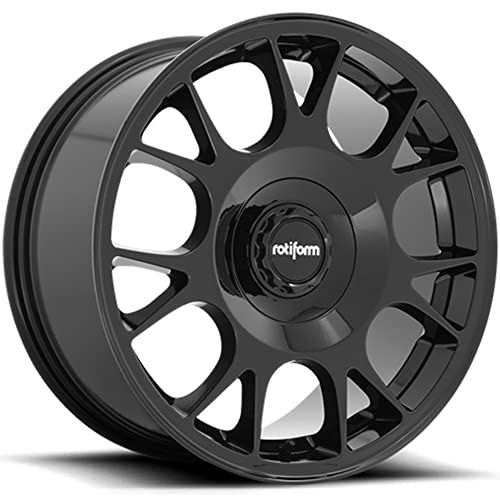 Rotiform TUF-R Custom Wheel - 19x8.5, +45 Offset, 5x112 Bolt Pattern, 72.56mm Hub - Gloss Black Rim