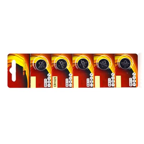 Juego de 5 pilas de litio CR1632/1625/1620/1616 de 3 V, fuente de alimentación de larga duración en relojes de juguete