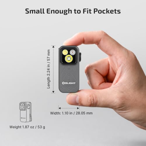 Image of OLIGHT Oclip Pro EDC Flashlight Clip-on Light, Rechargeable 500 Lumens with Three Lighting Solutions Type-C Charging, Magnetic Flash Lights for Outdoor or Indoor Use(Phantom Squadron)
