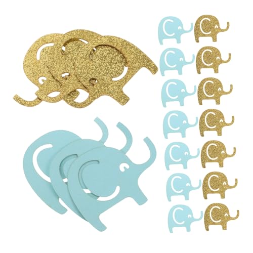 KOMBIUDA Juguetes de Elefante para Decoración de Baby Shower Confeti Esparcido Material de Papel Estilo Animal Adornos Decorativos para