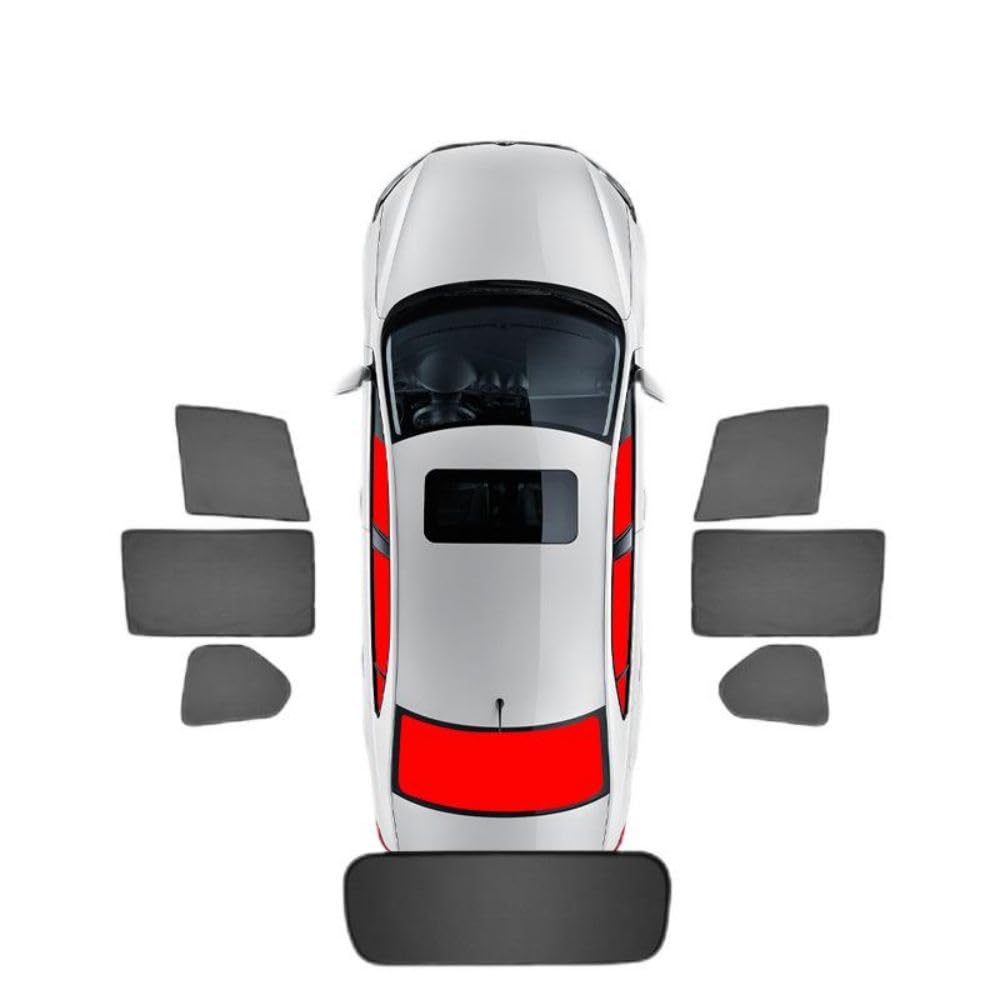 Parasol Coche Lateral para Volvo XC40 Coche Ventana Lateral Parasoles Boquear los Rayos UV Protección Privacidad,7pcs Wholecar