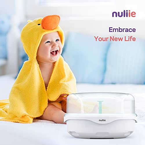 Nuliie Microwave Steam Box, Working 6 Bottles In 2 Mins, Bottle Microwave Steam Box For Babies With A Clamp, Green #TOP5