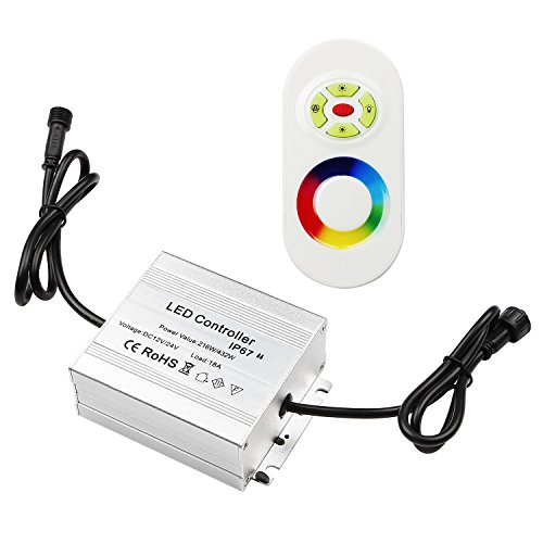 QACA Controleur pour Lumière, Controller + Telecommande pour RGB LED Lumineuse DC 12V IP67 Cover