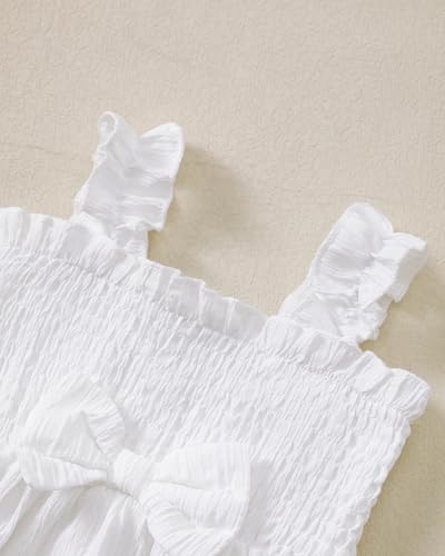 Renotemy Baby Girl Dress Summer Outfits Toddler Girls Clothes Boho Casual Sundress Infant Flower Dresses with Cute Hat4