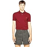  Polo Ralph Lauren Polo de piqué Custom Slim Fit (XL, Bordeaux)