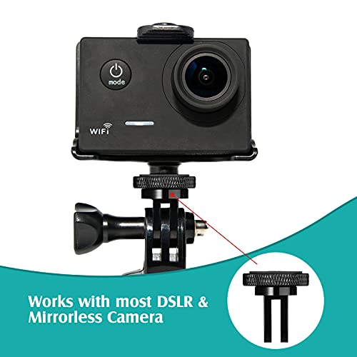 Frienda 4 Pieces Aluminum Camera Tripod Conversion Adapter 1/4-20 Conversion Adapter Metal Camera Mount Adapter For Tripod Compatible With Gopro Action Cameras And Other Standard 1/4 Accessories #TOP5