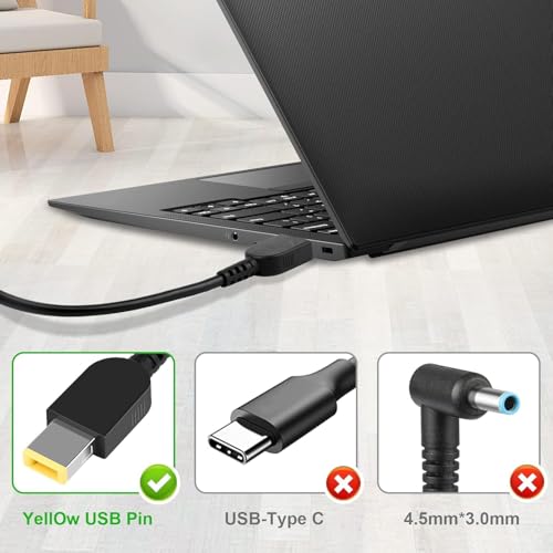 Image of 230W USB Legion 5 Charger Compatible with Lenovo Legion 5 7 5P C7 S7 Y520 Y740 Y730 Y900 Y910 Y920 Y7000P ThinkPad P16 P15 P73 P52 P70 ADL230NLC3A Laptop (LE 230W USB)