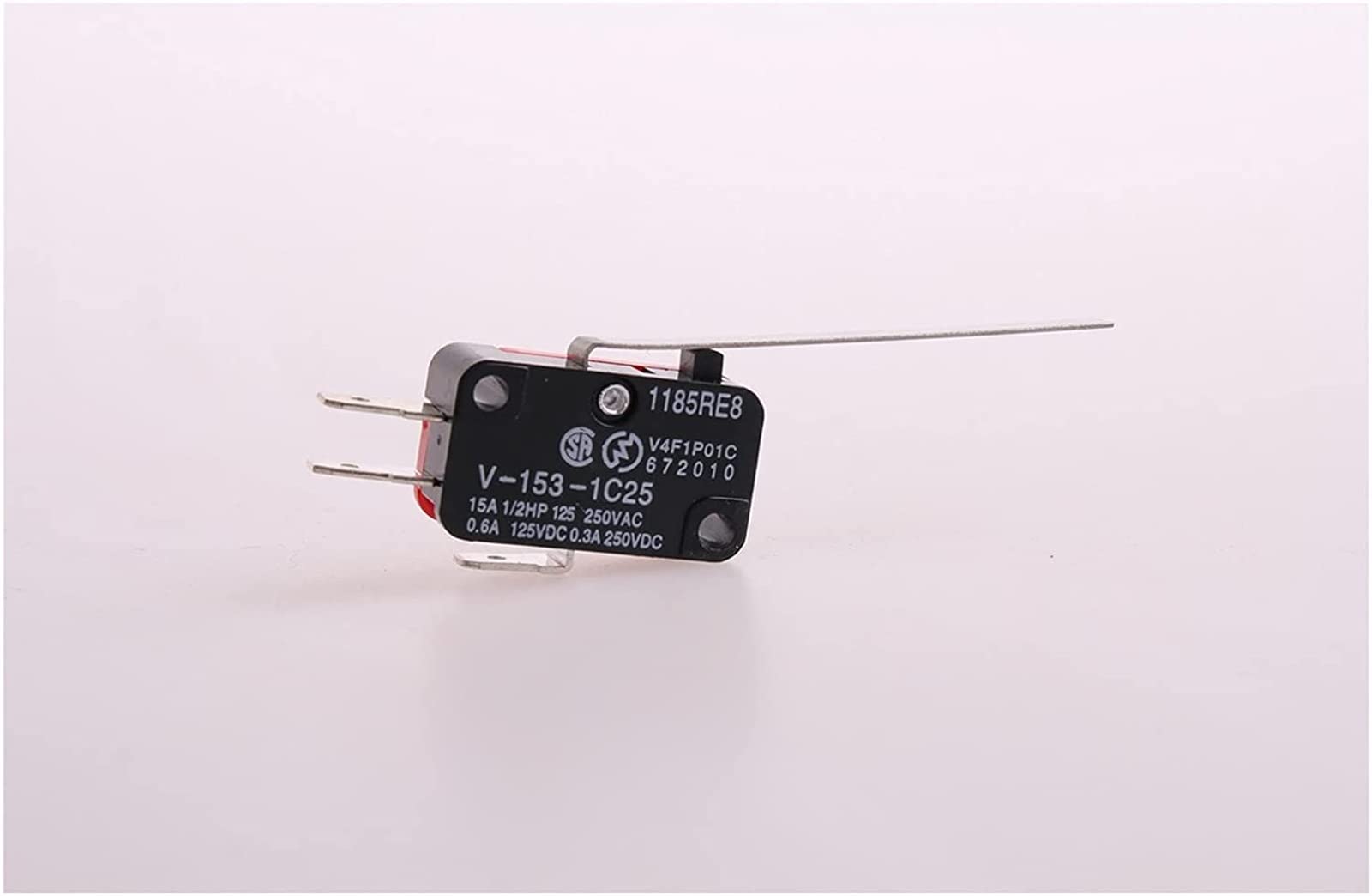 Micro-interrupteur SPDT V-153-1C25 avec actionneur à levier momentané 1NO 1NC