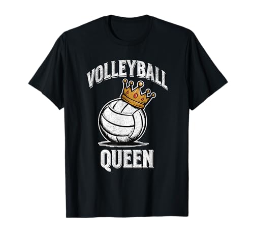 Volleyball Queen Volleyball und Krone Damen Volleyball T-Shirt Volleyball Queen Volleyball und Krone Damen Volleyball T-Shirt
