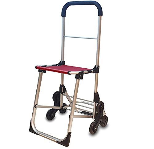 6-in-1 boodschappentrolley, trapklimmer, boodschappentrolley, inklapbaar, winkelwagentje, koeltas, stoel, trolley… - Image 5