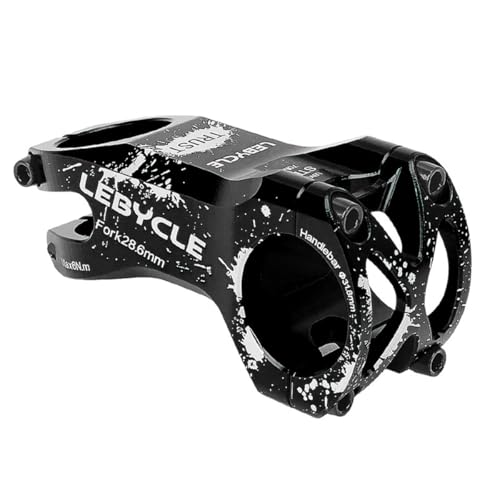 Tige réglable ±17° en aluminium CNC noir pour poste de pilotage VTT
