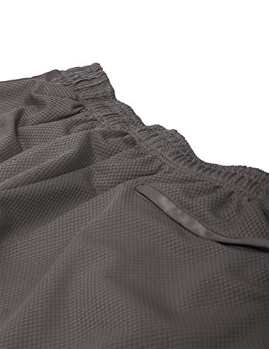 Ma Croix Mens Heavy Mesh Basketball Athletic Gym Shorts With Zipper Pockets (Large, 1Hax0002_Charcoal) #TOP3