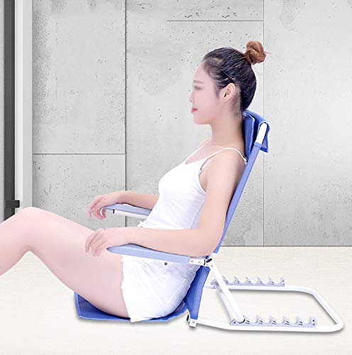 Back Rest Bed Support | Bed Back Rest Adjustable Angle, Mobility Disability Support Aid | Bed Old Man Back Bracket, Waist Chair Nursing Chair Lazy Chair, Capacity 200Kg (Blue A)