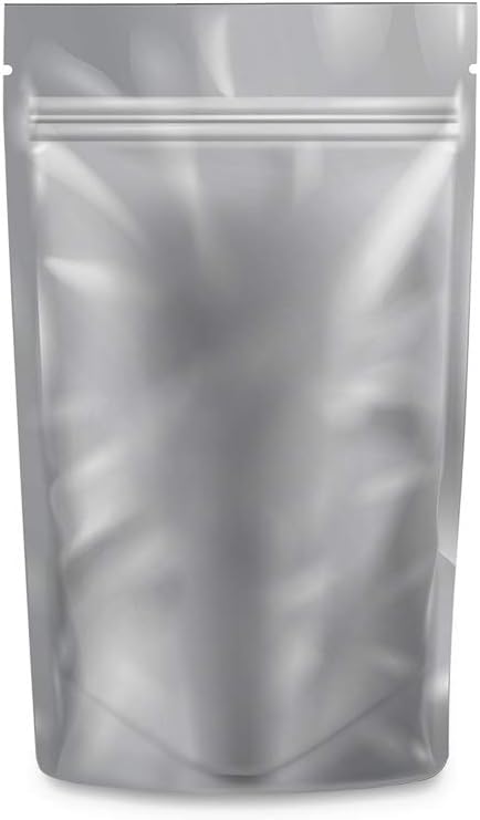 Loud Lock Mylar Bags 1000 Count 6.7" X 4" White/Clear - Flex Packaging - Mylar Bags For Food Storage - Resealable Bags