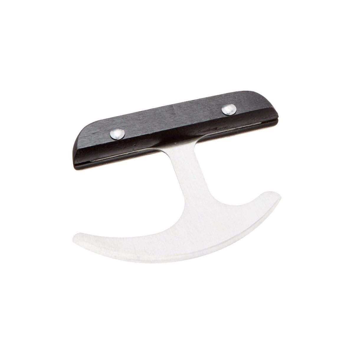 Sammons Preston Rocker Knife with Plastic Handle, Rocking Grip Knife for Disabled, Rolling T Knife with Curved Blade, Adaptive Knife with Good Grip for Amputee, Handicapped, 4" Handle & 3.5" Blade