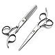 Haarschere, Friseurschere Set, 2 Ultrascharfe Schere aus Edelstahl, Männer Bartschere, Haustier Haarschere, Professionelle Friseur Zubehör, Perfekter Haarschnitt für Damen und Herren (440C)