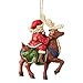 Heartwood Creek by Jim Shore Santa Riding Reindeer Hanging Ornament, Multi Color