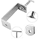 AKOLAFE 4 Stück C Klemme 100mm C Zwingen 304 Edelstahl Schraubklemme Roubste Trägerklemme Silbrige Tischklemme 50-90mm Schraubzwinge Für Holzbearbeitung, Schweißtischlerei, Tischlerei