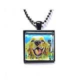Bolsa de arena. Leonid Meteor Shower Golden Retriever, pintura con aguja espacial, azulejo de cristal