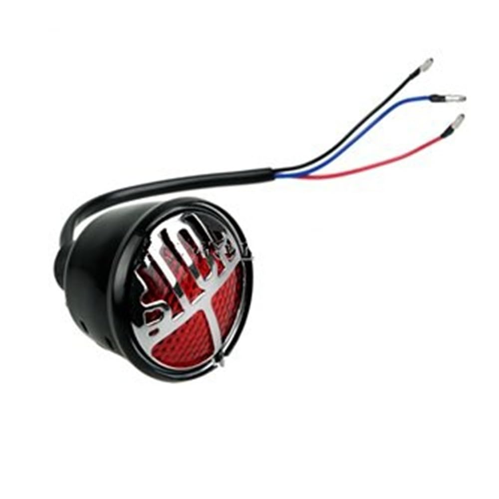 Feu Arrière Moto LED Rouge – Feu Stop Haute Luminosité, Étanche, Séquentiel – Sécurité Renforcée (Couleur Rouge)