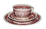  Burgenland rot Villeroy & Boch Teegedeck 3 TLG.