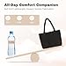 Restro Puffer Tote Bag for Women, Large Quilted Puffy Handbag Lightweight, Shoulder Handbag With Compartments for Work Travel Gym Shop, Puffy Padding Satchel With Zipper (Black)