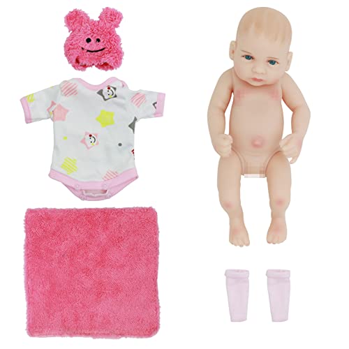Huarui Wig Lifelike Reborn Bady Dolls, 11" Soft Realistic - Newborn Baby Dolls, Silicone Vinyl Soft Doll,Real Life Baby Dolls Come With Clothes And Other Baby Doll Accessories,For Kids Age 3 #TOP5