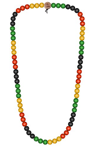 WOOD FELLAS Unisex Deluxe Holz-Perlenkette Rasta 12mm Cover