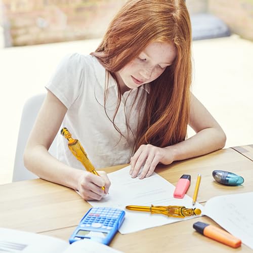 Pack de 5 bolígrafos creativos con tinta gel y diseño egipcio miniatura 3