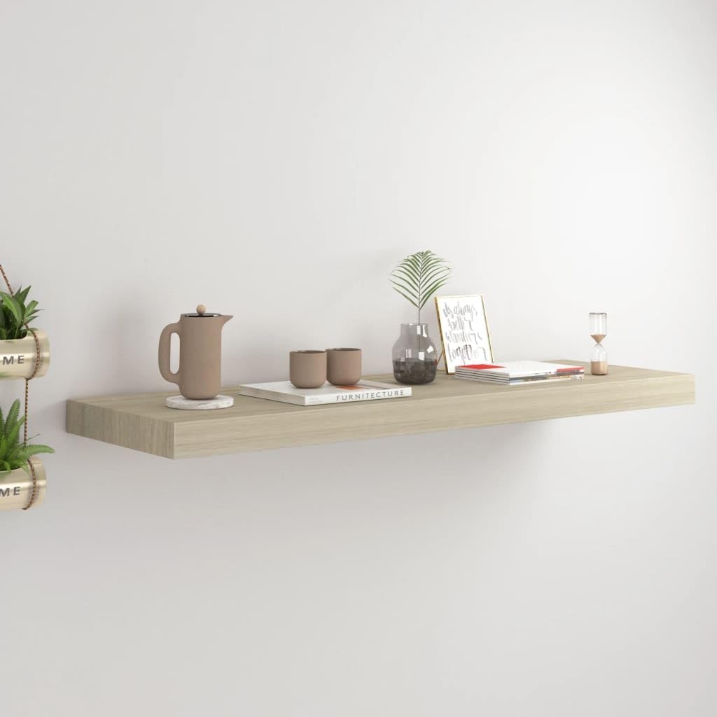 vidaXL Chic Wall Shelf, Rectangular, Strong Home Decor, Perfect for Living Room, Bedroom, Kitchen, and Bathroom