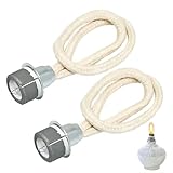 2 Stück Duftlampe Docht für Lampe Berger Katalytische Lampe, 18mm Silber Duft Öllampe Ersatzdocht Ersatzbrenner für Aromatherapie und Raumluft Verbesserung, Ersatz Kontrolle Katalytischer Zubehör