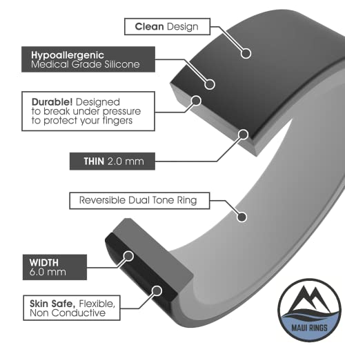 MAUI RINGS Silicone Ring Women Mens Ring Mens Silicone Ring Men Silicone Rings For Men Unique Wedding Gifts Rubber Rings Men Wedding Gifts For Couples Unique Rubber Rings Women3