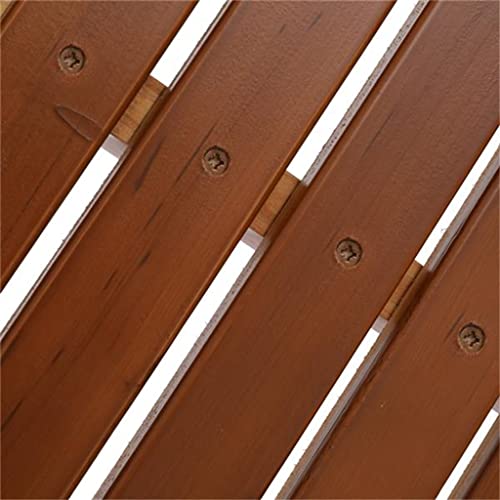 Zhuhw 4Ft Cedar W/Chain 500Lb Double Wood Swing Outdoor Swing Hammock Dark Brown (Swing Frame Not Included) #TOP4