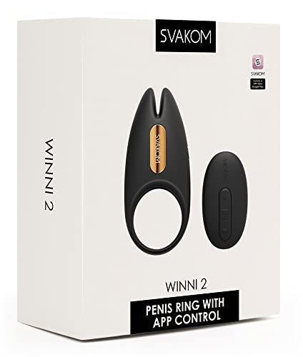 Svakom anneau pénien vibrant Noir taille unique