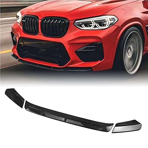 3pcs Labio Inferior Del Parachoques Delantero Del Coche para Bmw X3M X4M 2019-2020, Difusor De AleróN, Separador De Labios De Parachoques Delantero Ajustable Cover