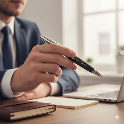 Image of Customized Metal Ballpoint Pen with Free Name Engraving | Premium Personalized Pen for Office, Gifting & Professionals