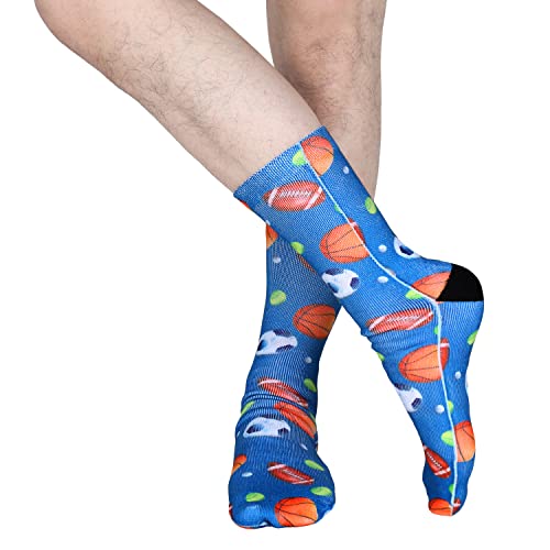 Benefeet Sox Mens Funny Crazy Socks Unisex Cool Funky 3D Printed Patterned Socks Funny Crazy Ball Themed Boys Novelty Athletic Tube Sock Gifts thumb #2