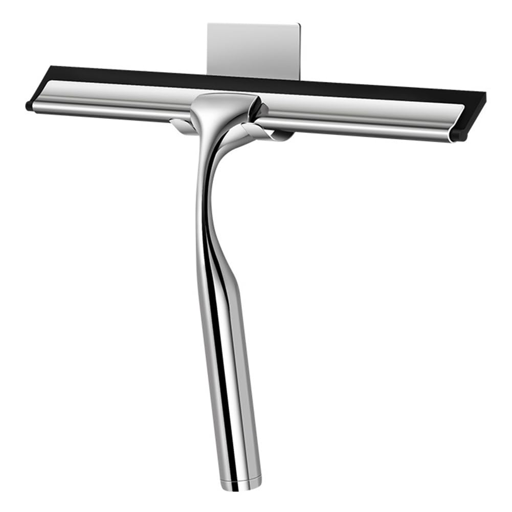 CTRLZS Rubber Blade Shower Squeegee Efficiently Scrubs for, Shower Doors, Car Windshields, Mirrors Kitchen Surfaces