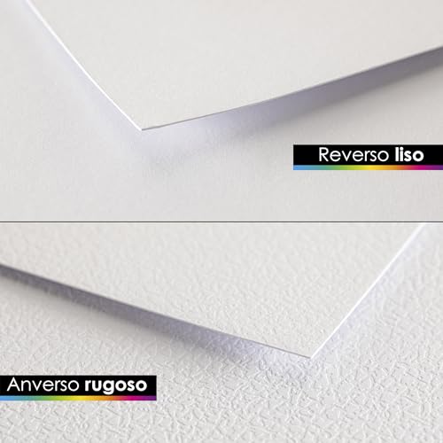 Miniatura 4 de Officetree Watercolor Paper A4-40 Hojas - Papel De Acuarela 300 G - Hoja De Acuarela A4 - Bloc De Acuarela - Papel De Dibujo Blanco - Hoja De Pintura Con 2 Pinceles Gratis