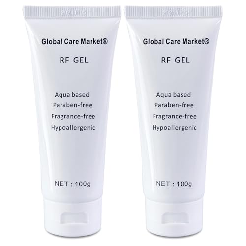 Global Care Market RF Gel 2 Pack-Conductive Gel for Facial Microcurrent, Skin Tightening Cream for
