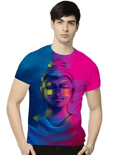 Image of STAND OUT All Over Printed Shiva, Krishna, Hanuman Hindu Gods T-Shirts