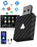 WityEye Adaptador Android Auto Inalámbrico, Doble Núcleo WiFi a 5,8 GHz, Bluetooth V5,3, Rápido y Estable, Plug & Play, para Smartphone con Android 11+ & Vehículos con Función AA por Cable