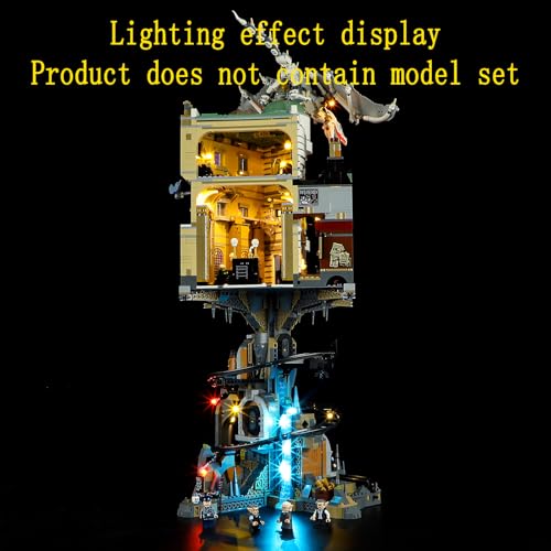 Image of GEAMENT LED Light Kit Compatible with Lego Harry Potter Gringotts Wizarding Bank Collectors' Edition 76417 (Model Set Not Included)