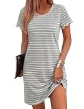 Chemise de nuit femme coton : La chemise de nuit à manches courtes BRESDK pour femme est composée à 95 % de coton et à 5 % d'élasthanne. Le coton doux et respirant assure un confort optimal sur la peau, tandis que l'élasthanne offre une liberté de mouvement idéale et une coupe parfaite. Parfaite pour un sommeil réparateur et des moments de douceur à la maison.