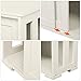 go2buy Antique White Stackable Sideboard Buffet Storage Cabinet with Sliding Door Kitchen Dining Room Furniture