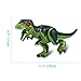 4 Sets Large Size Lifelike Multicoloured 3D Jigsaw Puzzles T-Rex Dinosaur Building Blocks for Children (Larger Size, White + Coffee + Yellow + Green)