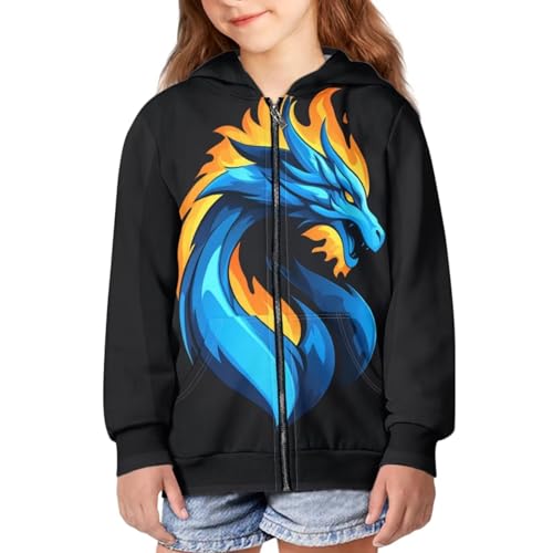 Sweat à capuche zippé filles 6-16 ans en coton à manches longues
