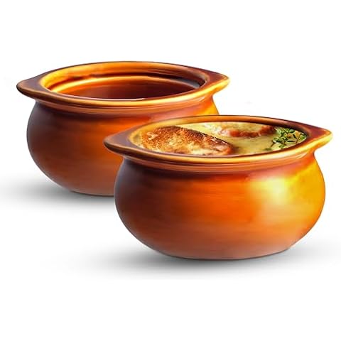 OCS Parts Stoneware Onion Soup Bowls Cover