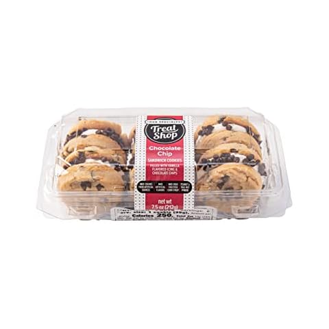 Our Specialty Chocolate Chip Sandwich Cookies With Vanilla Icing, Rolled in Mini Chocolate Chips, Peanut and Tree Nut Free, 2 Packs of 6 Cookies Cover